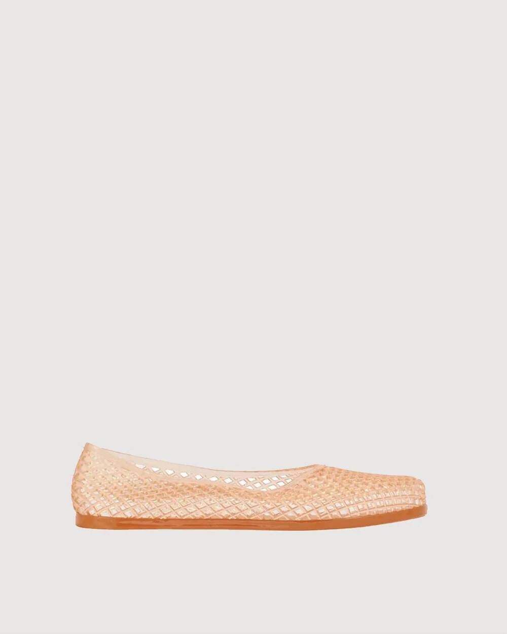 NEW ANCIENT GREEK SANDALS women's iro jelly flats in nude